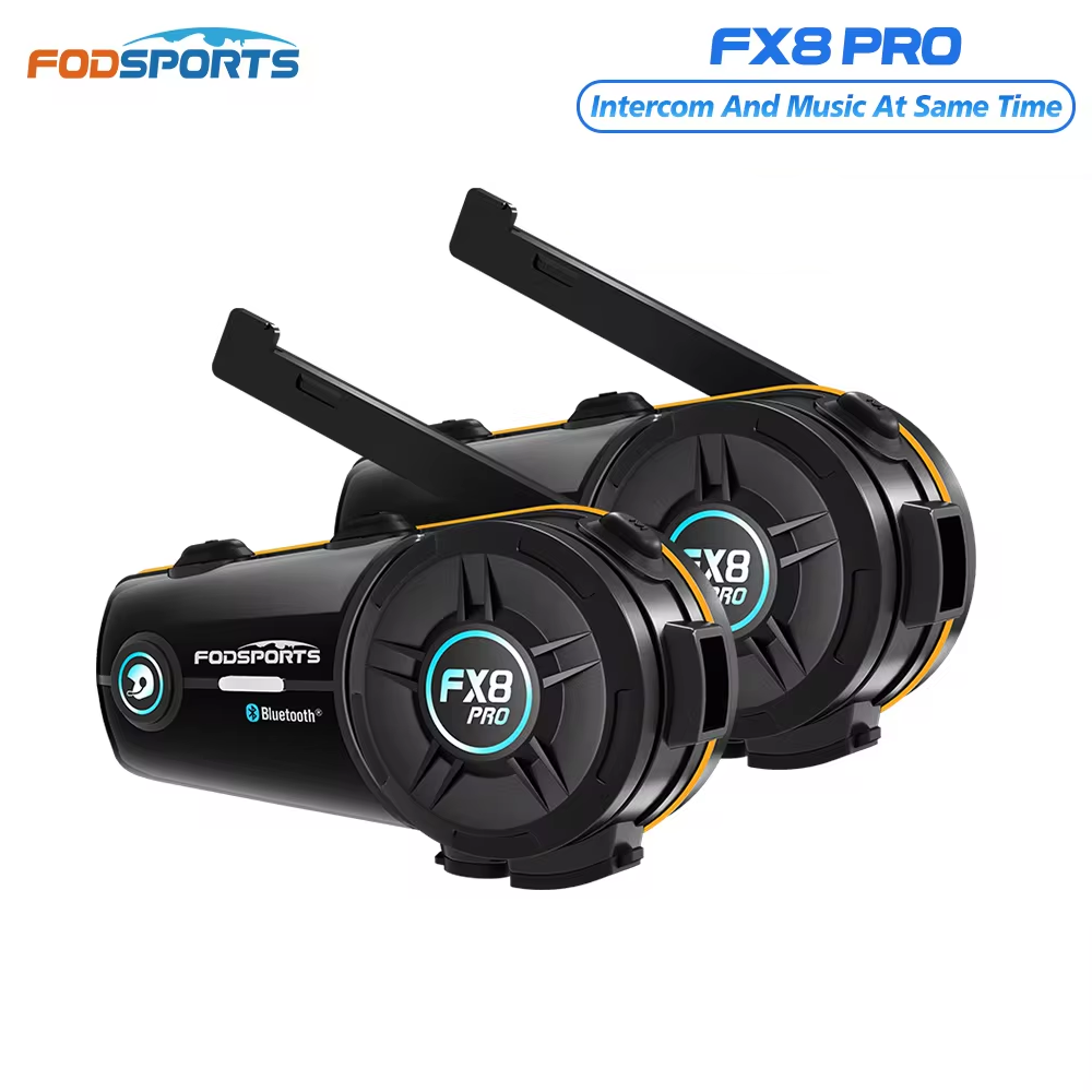 Bluetooth Headset Helmet 1000M - 2 pièces Fodsports FX8 Pro Intercom