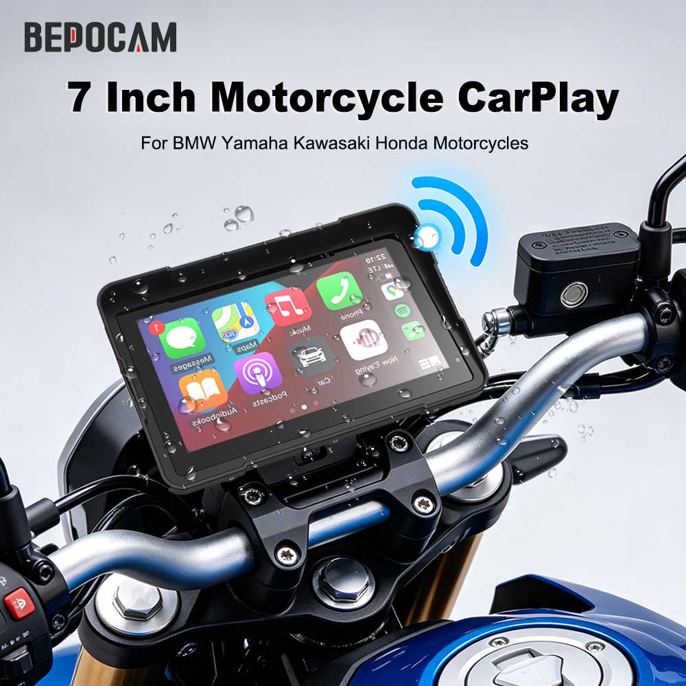 Motorcycle Gps Navigator Waterproof - Lecteur multimédia pour moto BEPOCAM 7