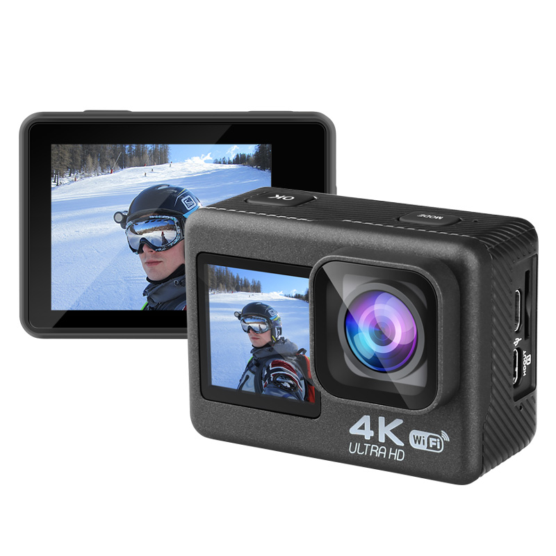 Helmet Camera 4K Wifi - Caméra d'action Ultra HD 4K, WiFi,