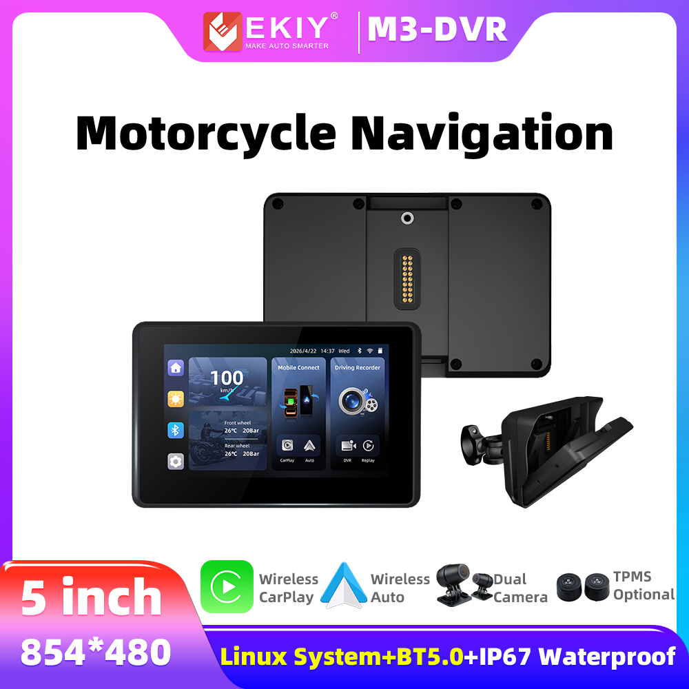 Motorcycle Gps Navigator Waterproof - EKIY 5 Écran d'affichage pour moto,
