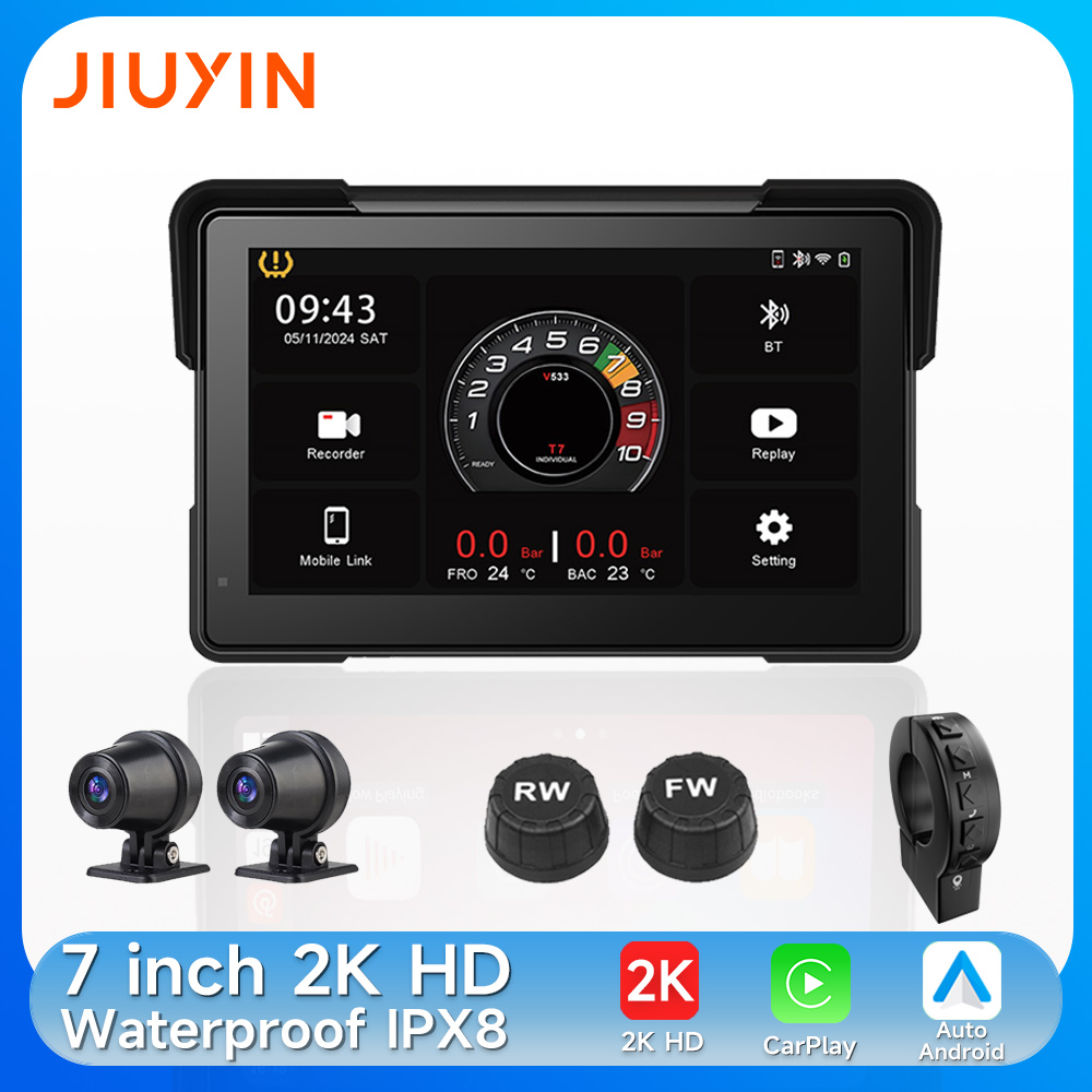Motorcycle Gps Navigator Waterproof - Lecteur multimédia pour moto 7 pouces,