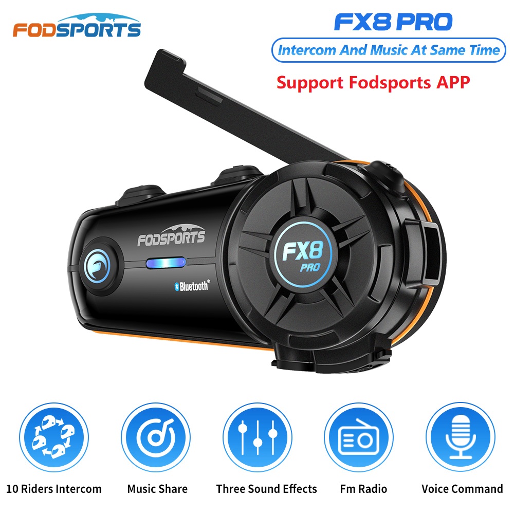 Motorcycle Intercom With Fm Radio - Intercom Bluetooth pour casque de moto