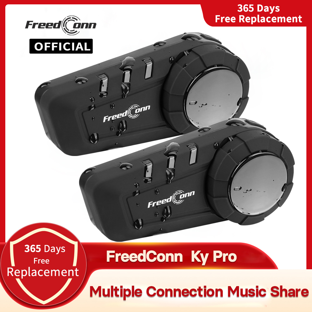 Motorcycle Helmet Intercom 6 Rider - Intercom pour moto Freedconn KY Pro,