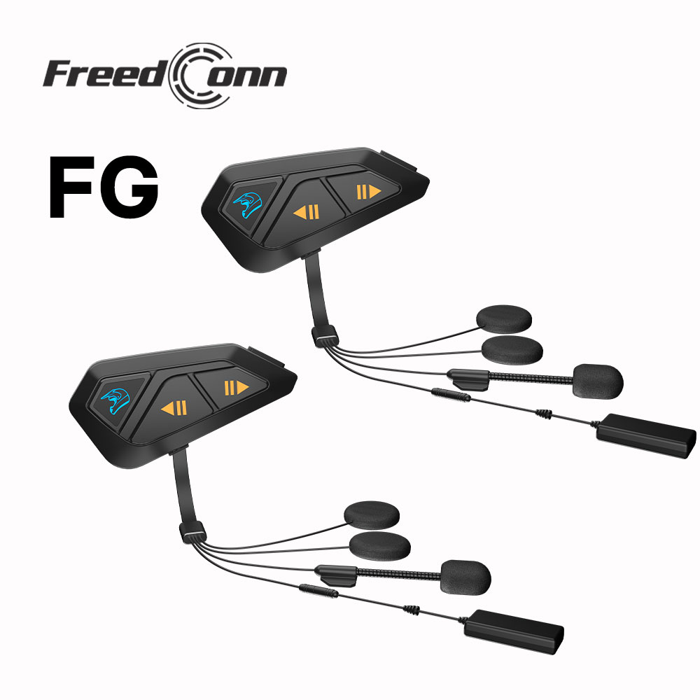 Motorcycle Helmet Intercom 6 Rider - FreedConn-Oreillette Bluetooth pour moto, appareil de