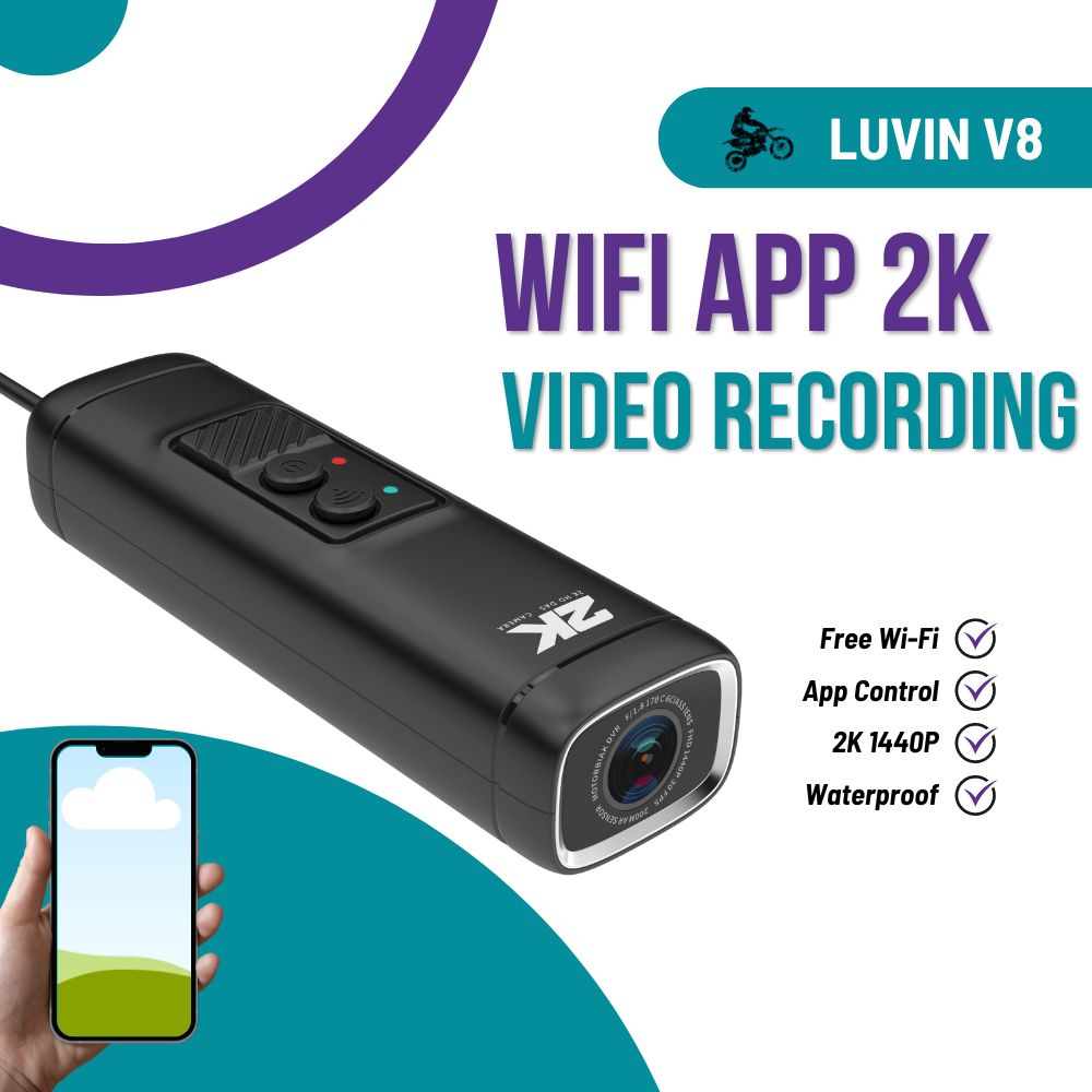 Helmet Communication System Camera - Caméra DVR pour moto Freedconn, enregistrement