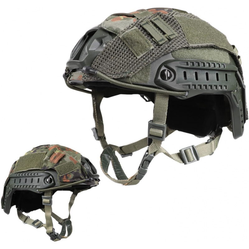 Helmet Headset Noise Cancellation - Casque tactique réglable avec housse de