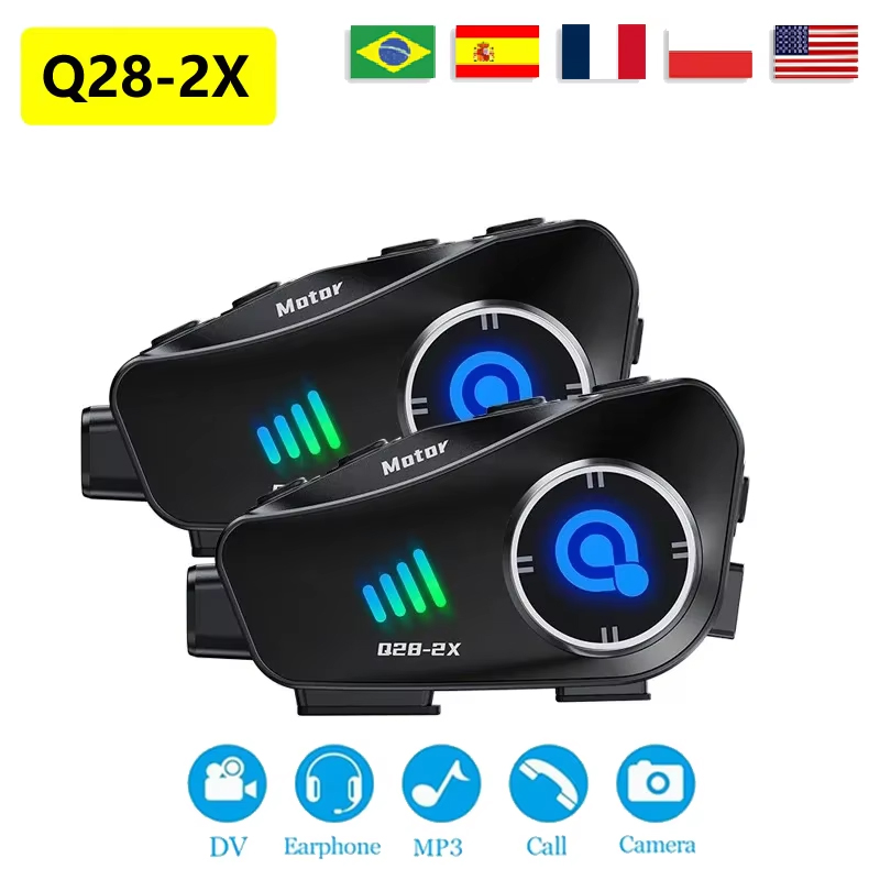Bluetooth Headset Helmet 1000M - Le nouveau casque de moto Q28-2X