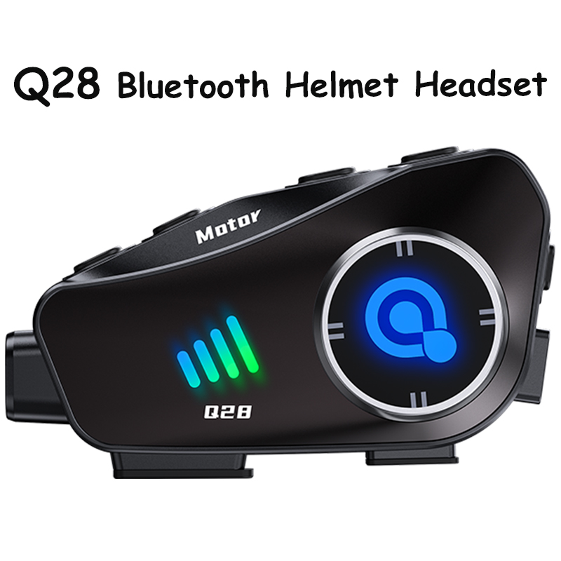 Helmet Communication System Camera - Casque de moto Bluetooth Q28, avec