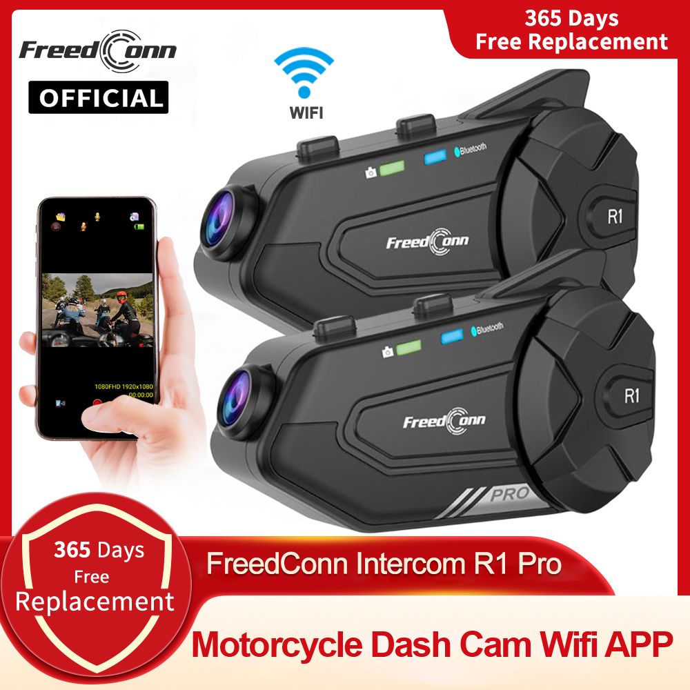 Motorcycle Helmet Intercom 6 Rider - Freedconn R1 PRO casque de moto