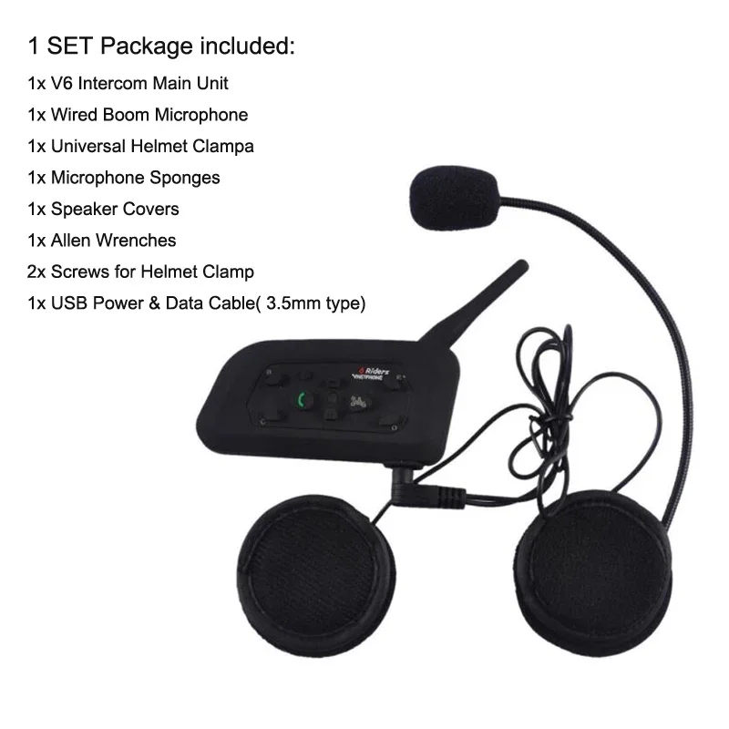 Vnetphone-Oreillette Bluetooth - Motorcycle Helmet Intercom 6 Rider avis et prix