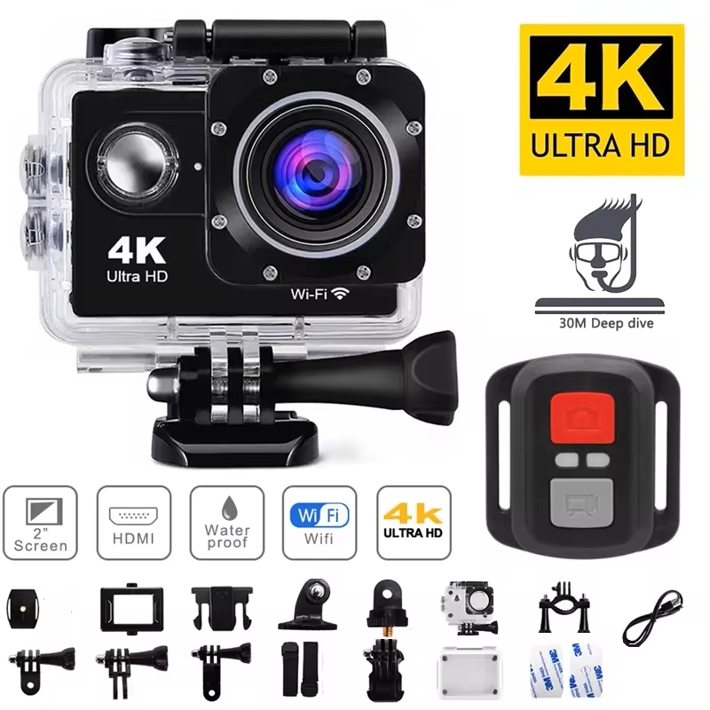 Caméra d'action 4K 1080P/30FPS - Helmet Communication System Camera avis et prix