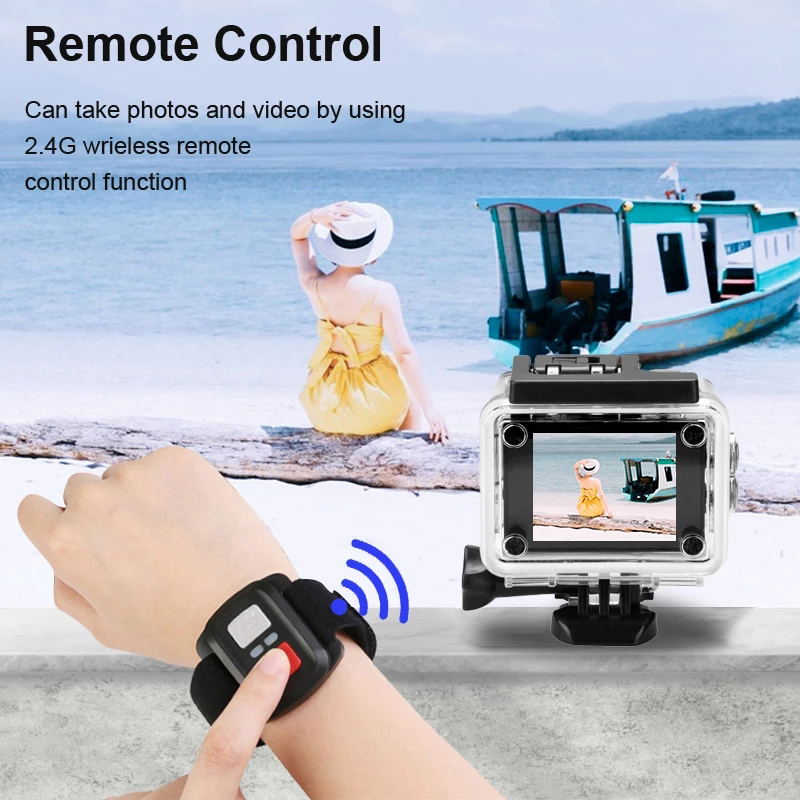 Caméra d'action 4K 1080P/30FPS - Helmet Communication System Camera avis et prix