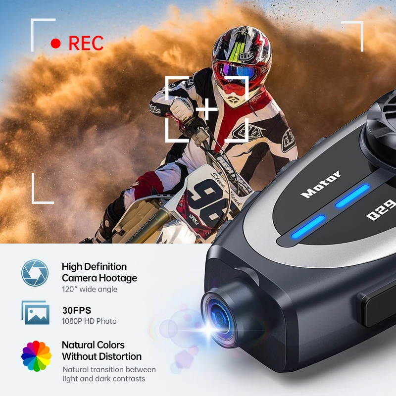 Q29 casque de moto interphone  - Helmet Communication System Camera avis et prix