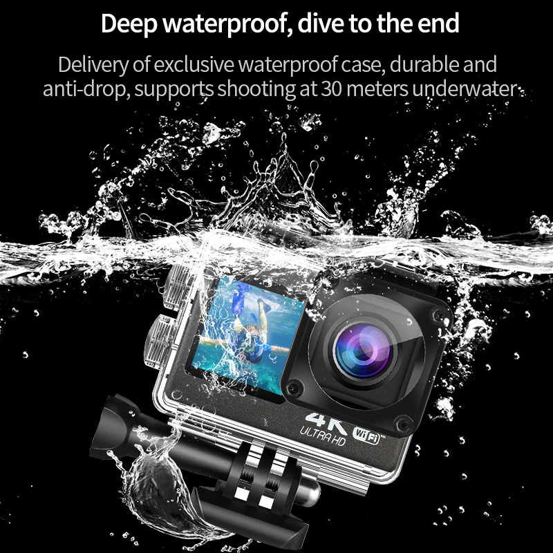 Caméra d'action Ultra HD 4K, W - Helmet Camera 4K Wifi avis et prix