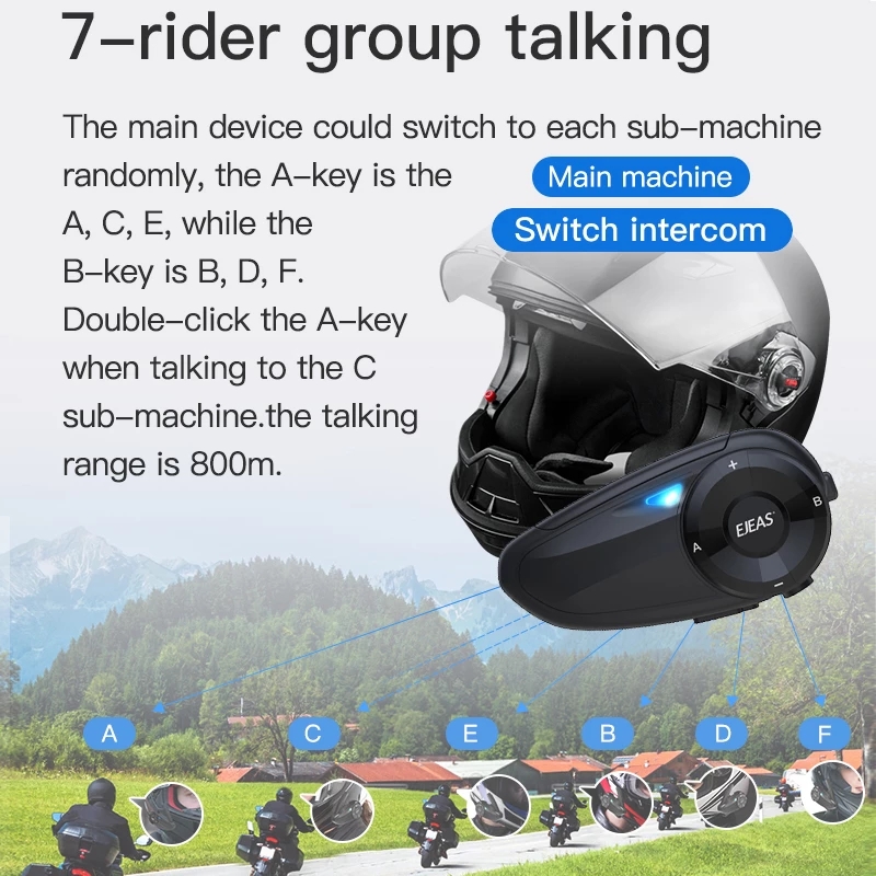 EJEAS Q7 casque de moto casque - Motorcycle Intercom With Fm Radio avis et prix