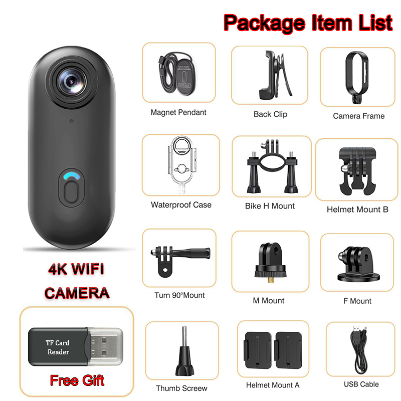Caméra de poche magnétique POV - Helmet Camera 4K Wifi avis et prix