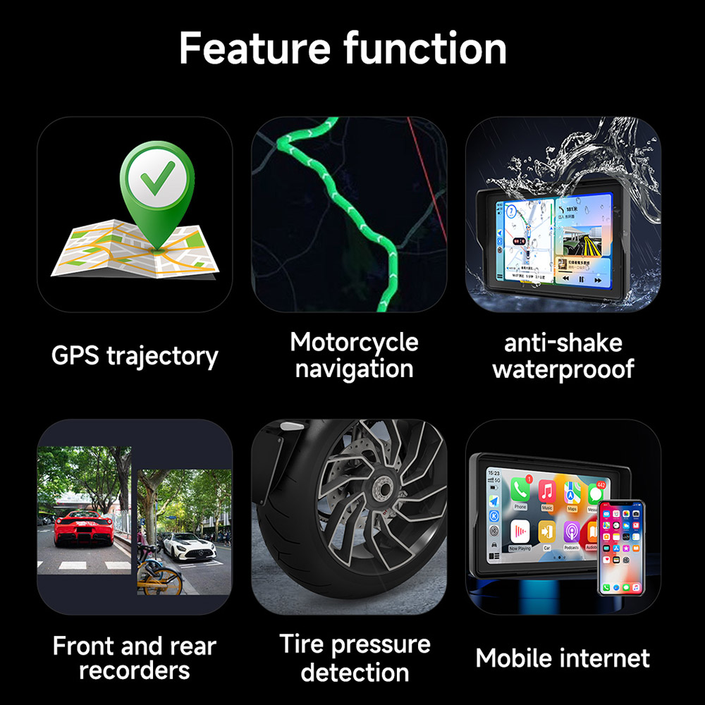 Lecteur multimédia pour moto 7 - Motorcycle Gps Navigator Waterproof avis et prix