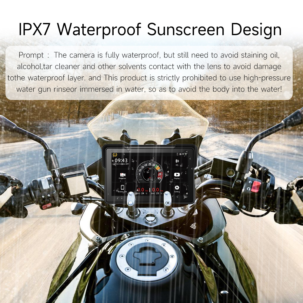 Lecteur multimédia pour moto 7 - Motorcycle Gps Navigator Waterproof avis et prix