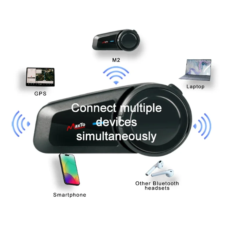 Maxto M2 – casque de moto, 2 p - Motorcycle Helmet Intercom 6 Rider avis et prix