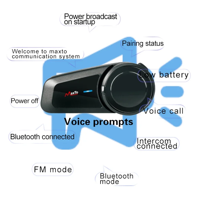 Maxto M2 – casque de moto, 2 p - Motorcycle Helmet Intercom 6 Rider avis et prix