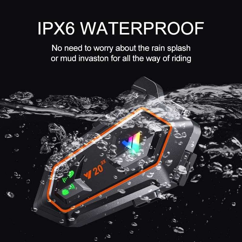 Y20 2X casque de moto interpho - Helmet Bluetooth Headset Waterproof avis et prix