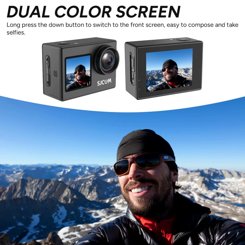 Caméra de casque double écran  - Helmet Camera 4K Wifi avis et prix