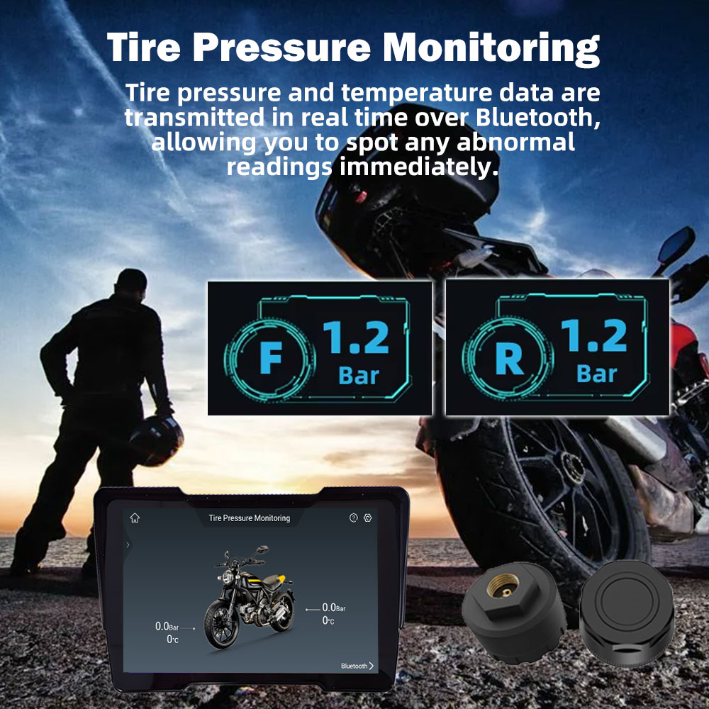 Écran de navigation GPS TPMS D - Motorcycle Gps Navigator Waterproof avis et prix