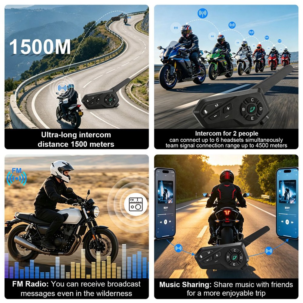 Casque de moto X6 avec interco - Motorcycle Helmet Intercom 6 Rider avis et prix