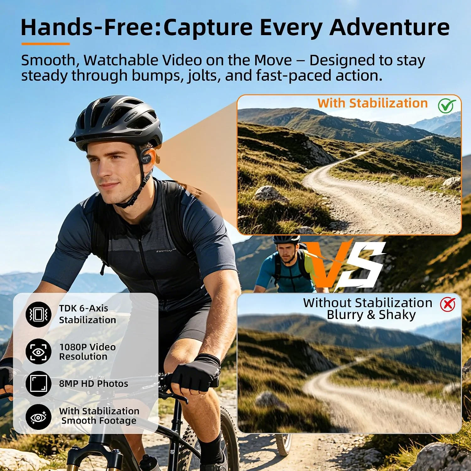 Écouteurs intelligents 4K, cam - Helmet Camera 4K Wifi avis et prix