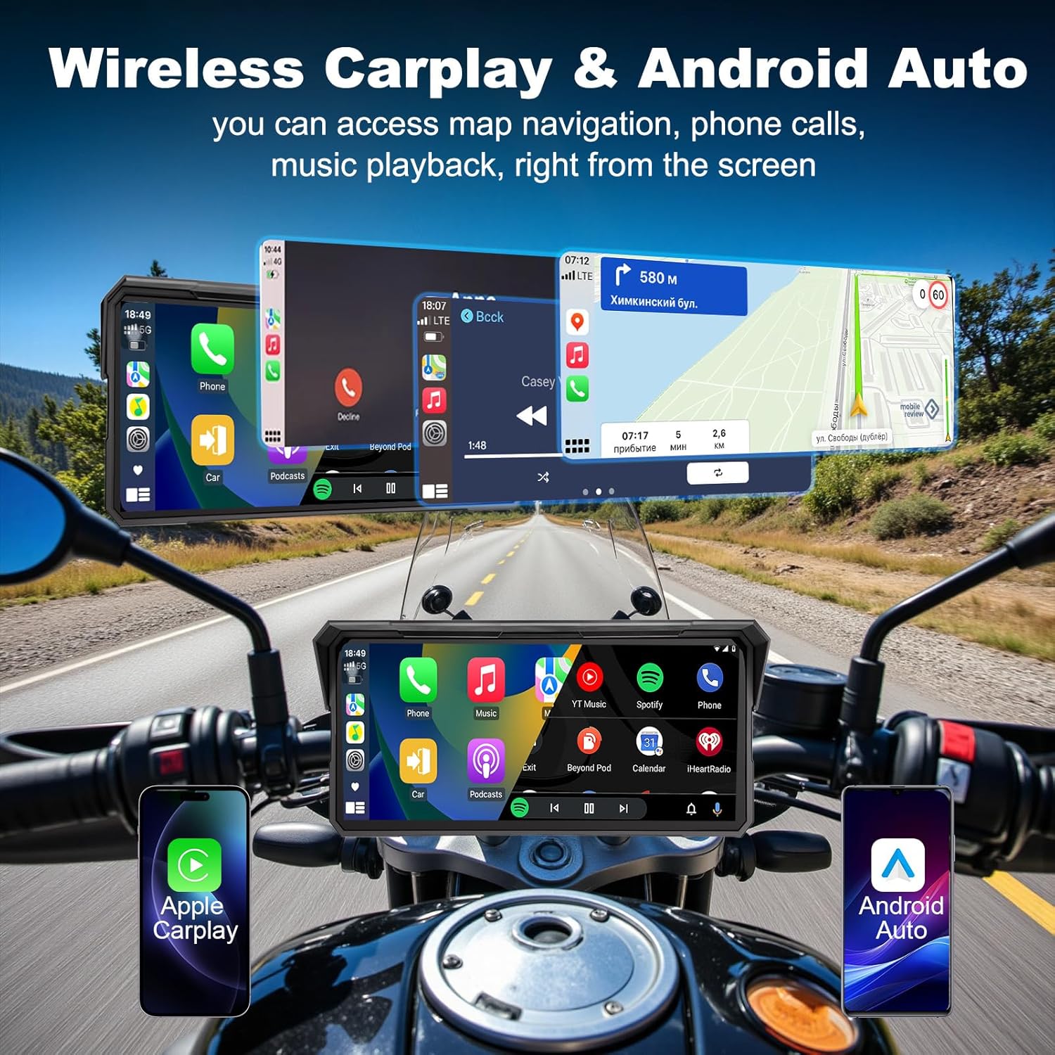 Écran CarPlay pour moto Jansit - Motorcycle Gps Navigator Waterproof avis et prix