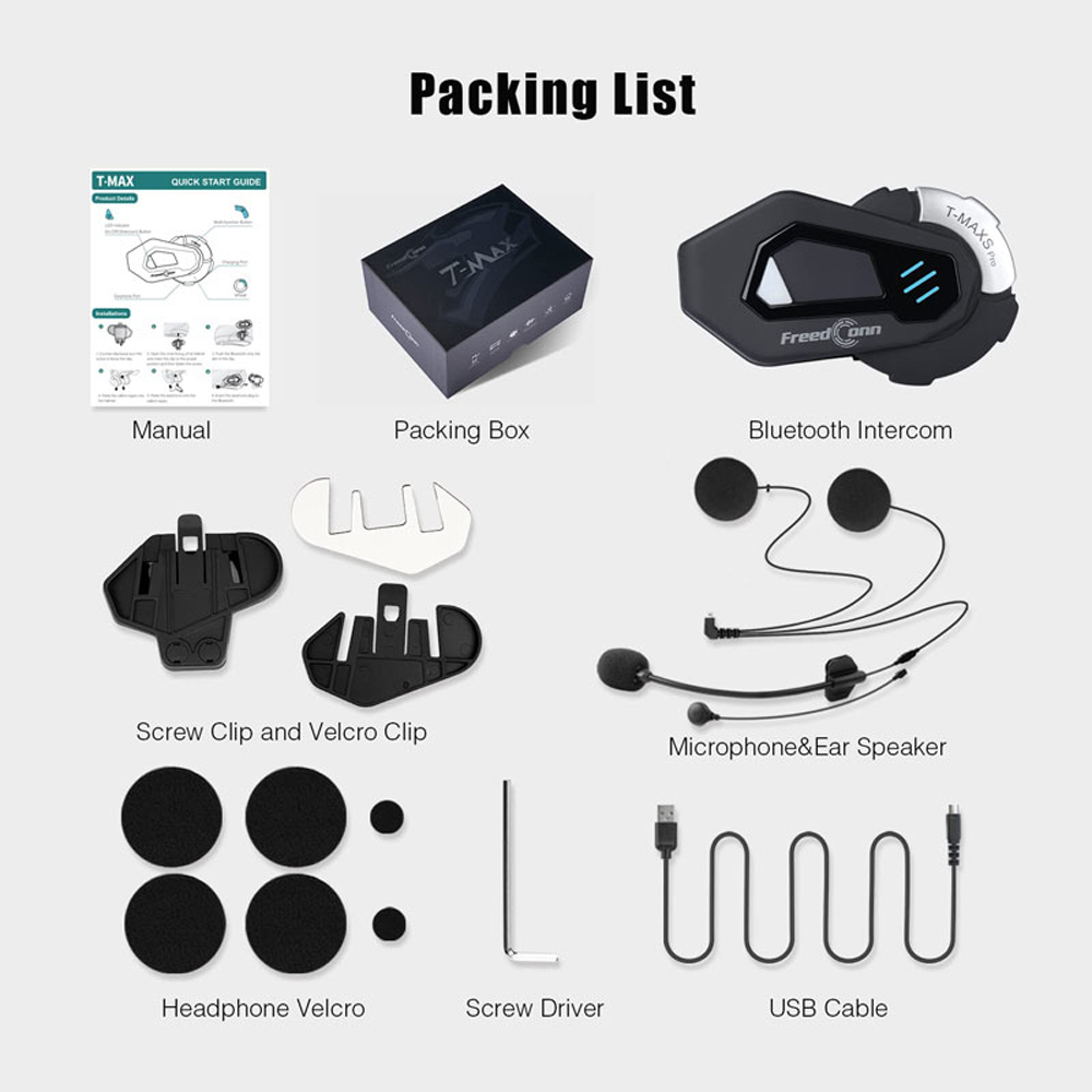 Intercom Bluetooth pour casque - Motorcycle Intercom With Fm Radio avis et prix