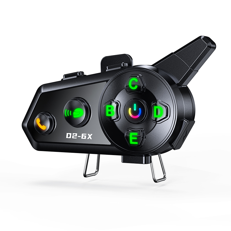 Casque de moto D2-6X Interphon - Motorcycle Helmet Intercom 6 Rider avis et prix