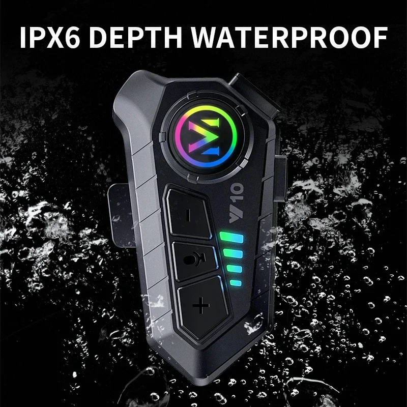 Casque Bluetooth 5.3 pour moto - Motorcycle Intercom With Fm Radio avis et prix