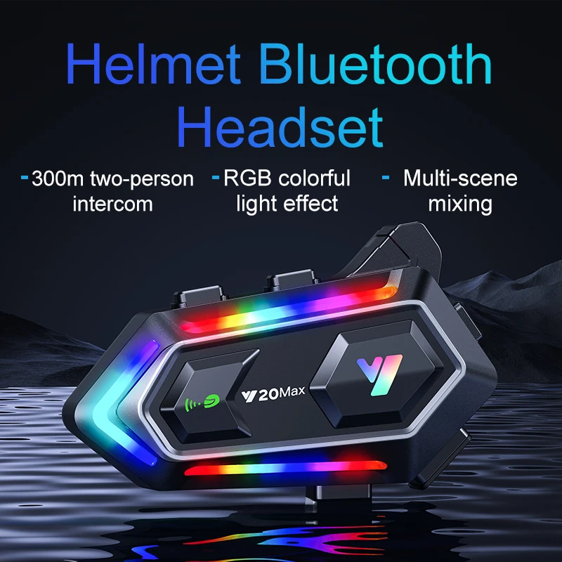 Casque de moto Y20 MAX avec in - Helmet Bluetooth Headset Waterproof avis et prix