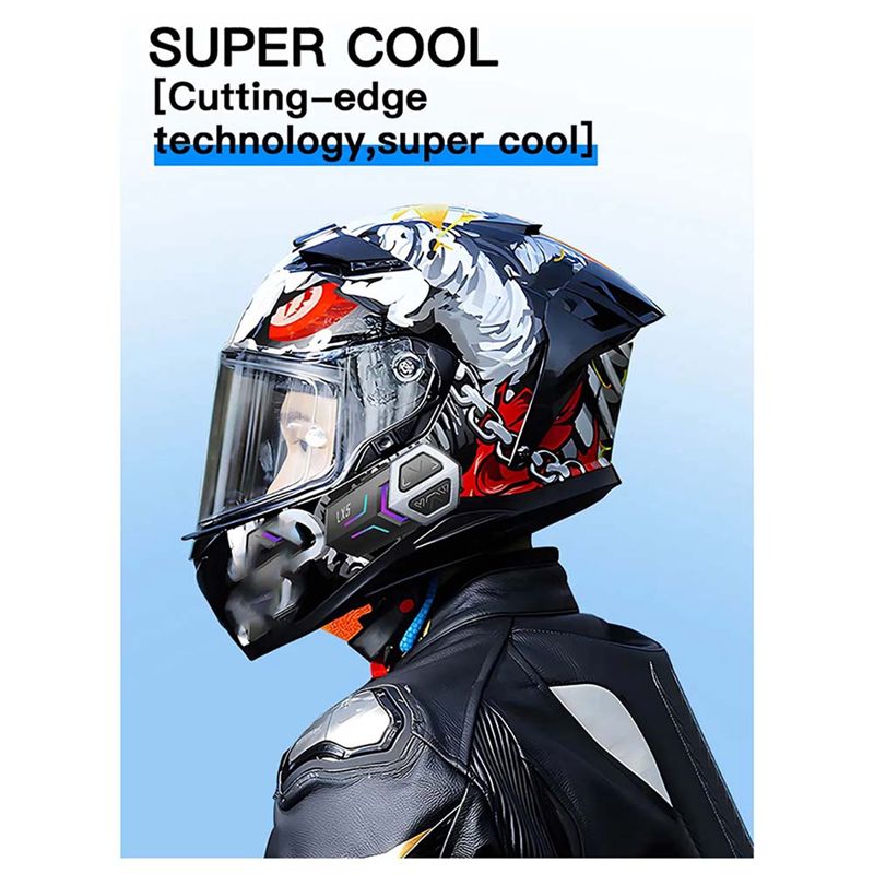 Casque de moto AASS-LX5 avec é - Motorcycle Intercom Mesh 2000M avis et prix