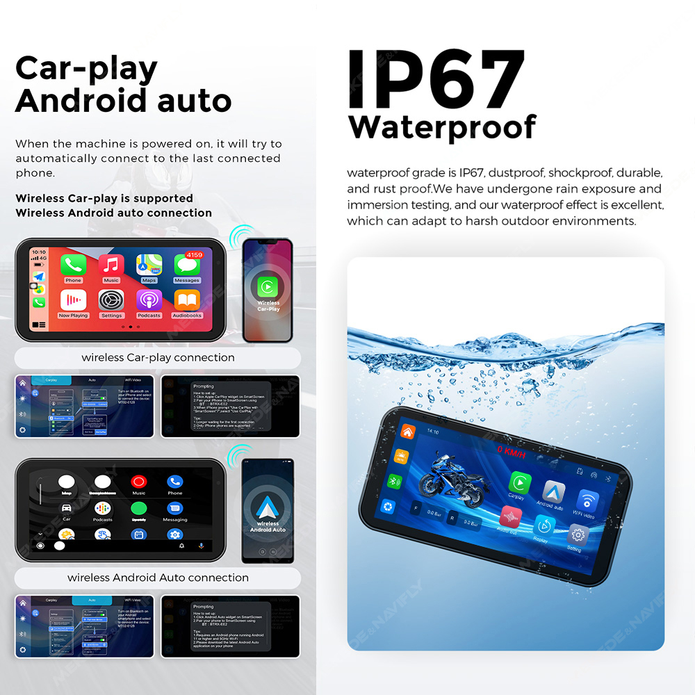 Navigation GPS portable pour m - Motorcycle Gps Navigator Waterproof avis et prix