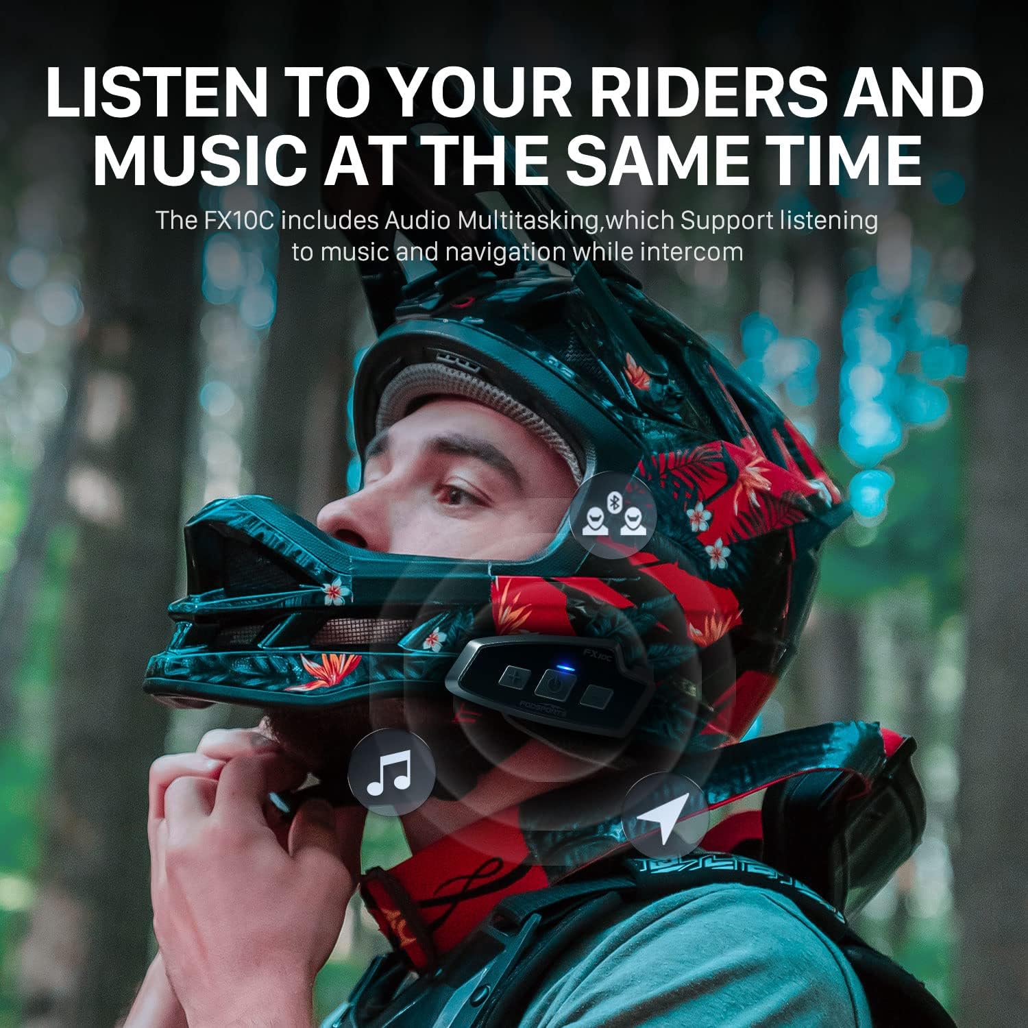 Fodsports-Casque d'interphone  - Bluetooth Headset Helmet 1000M avis et prix