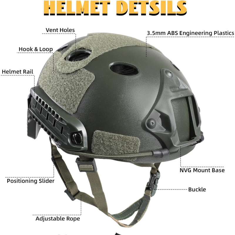 Casque tactique réglable avec  - Helmet Headset Noise Cancellation avis et prix
