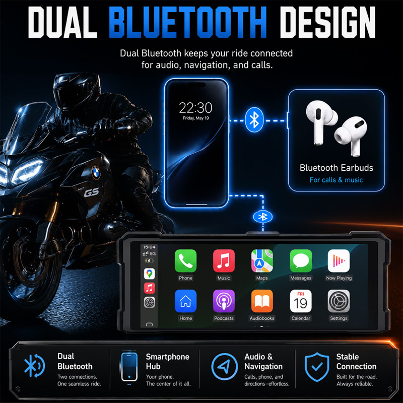 Navigation GPS pour moto 10,26 - Motorcycle Gps Navigator Waterproof avis et prix