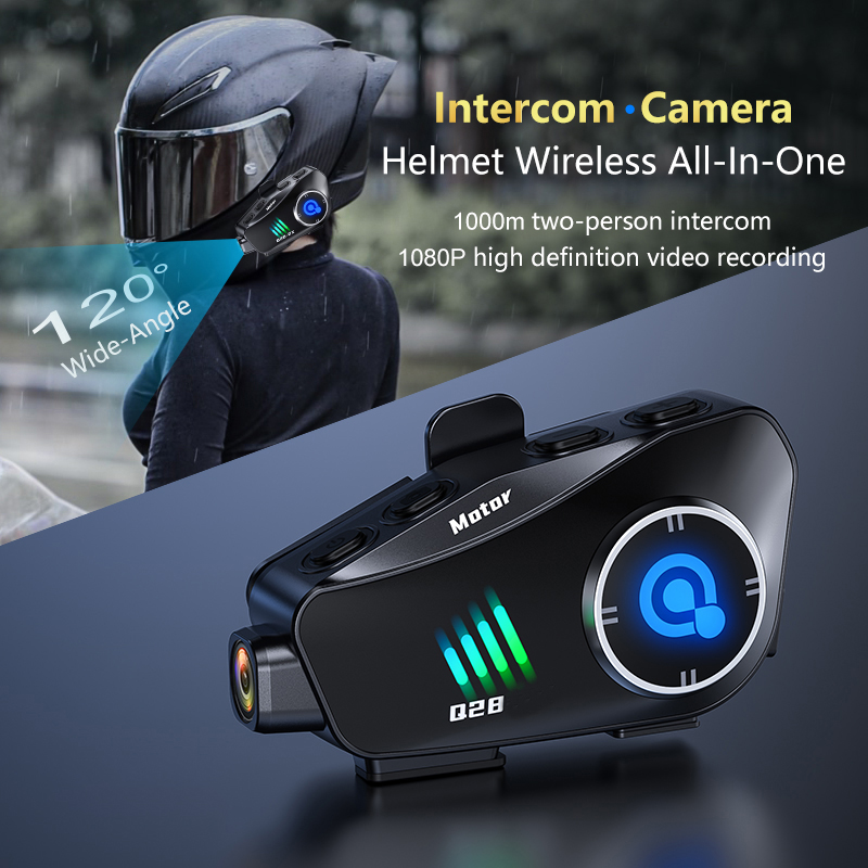 Casque de moto Bluetooth Q28,  - Helmet Communication System Camera avis et prix