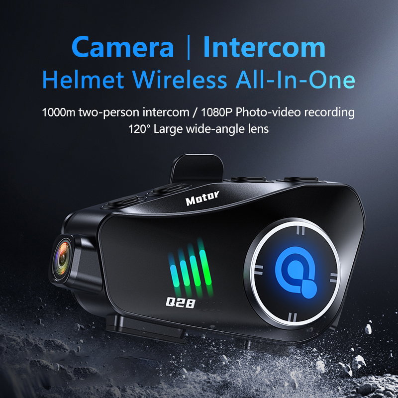 Casque de moto Bluetooth Q28,  - Helmet Communication System Camera avis et prix