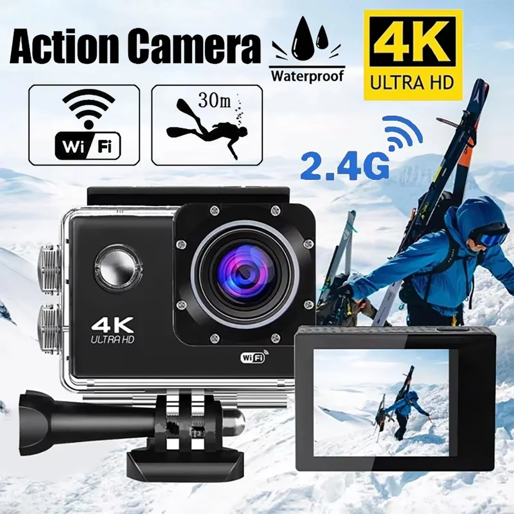 Caméra d'action 4K 1080P/30FPS - Helmet Camera 4K Wifi avis et prix