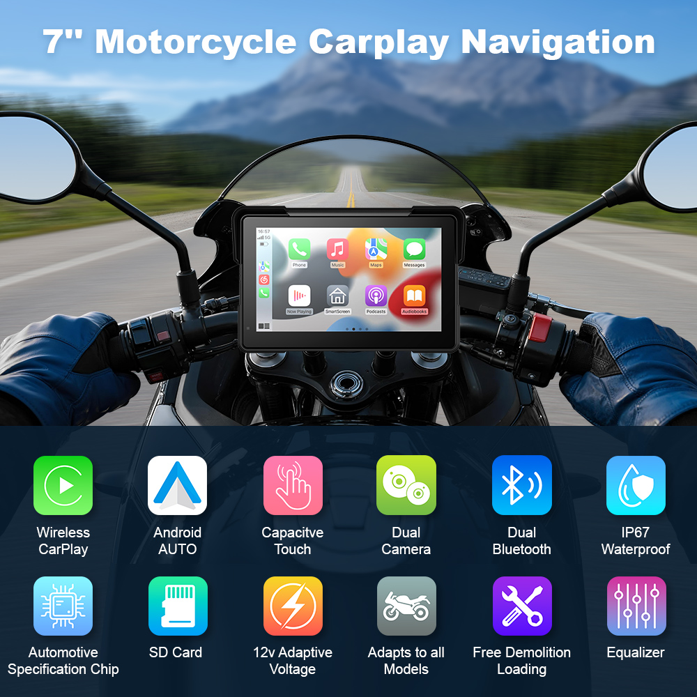 Navigateur GPS à écran tactile - Motorcycle Gps Navigator Waterproof avis et prix